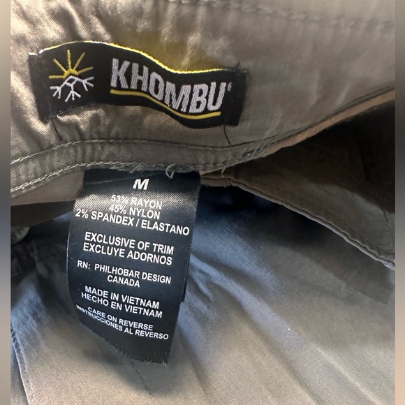 Khombu High Rise Hiking Capris Size Medium - Picture 5 of 5